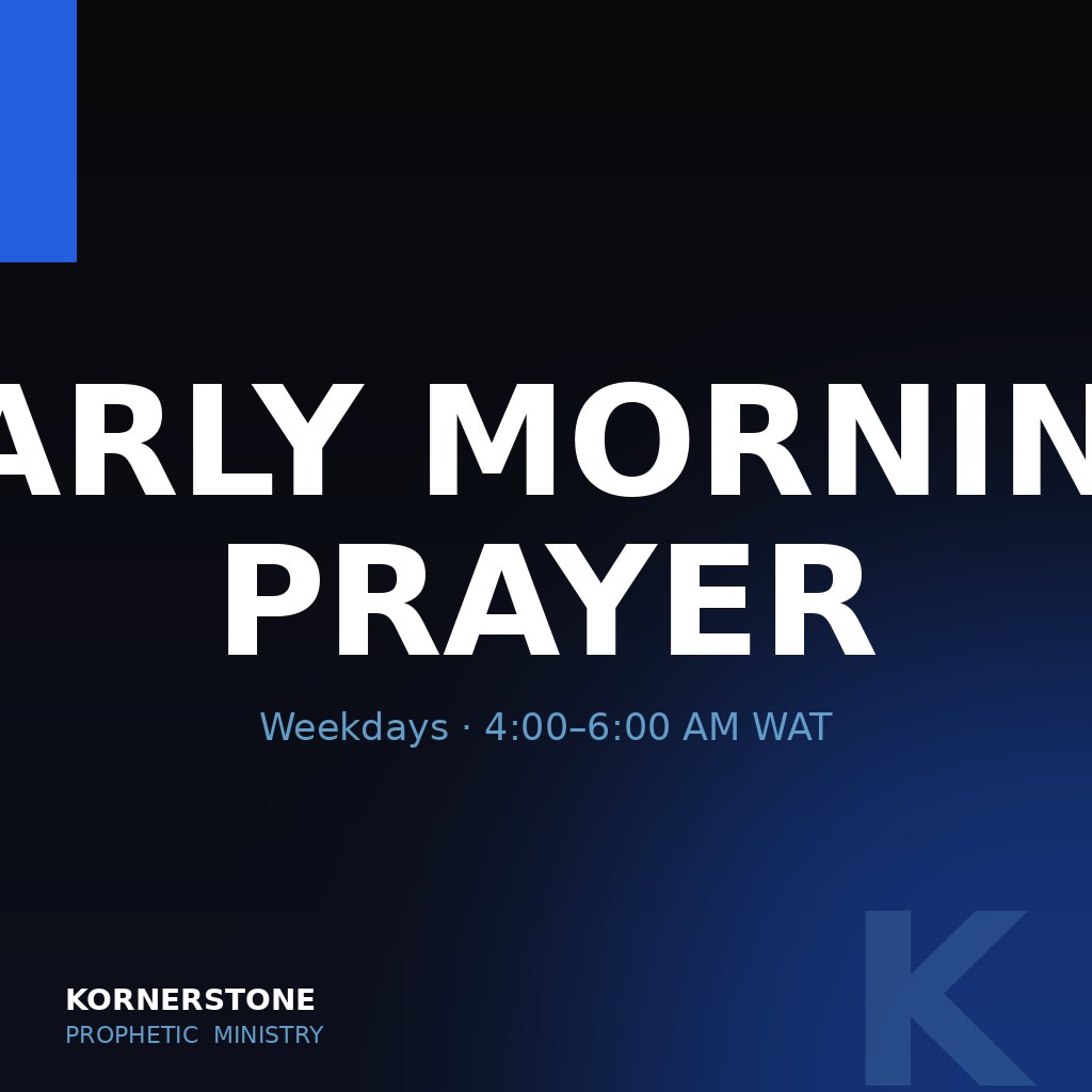 Early Morning Prayer — Nigeria