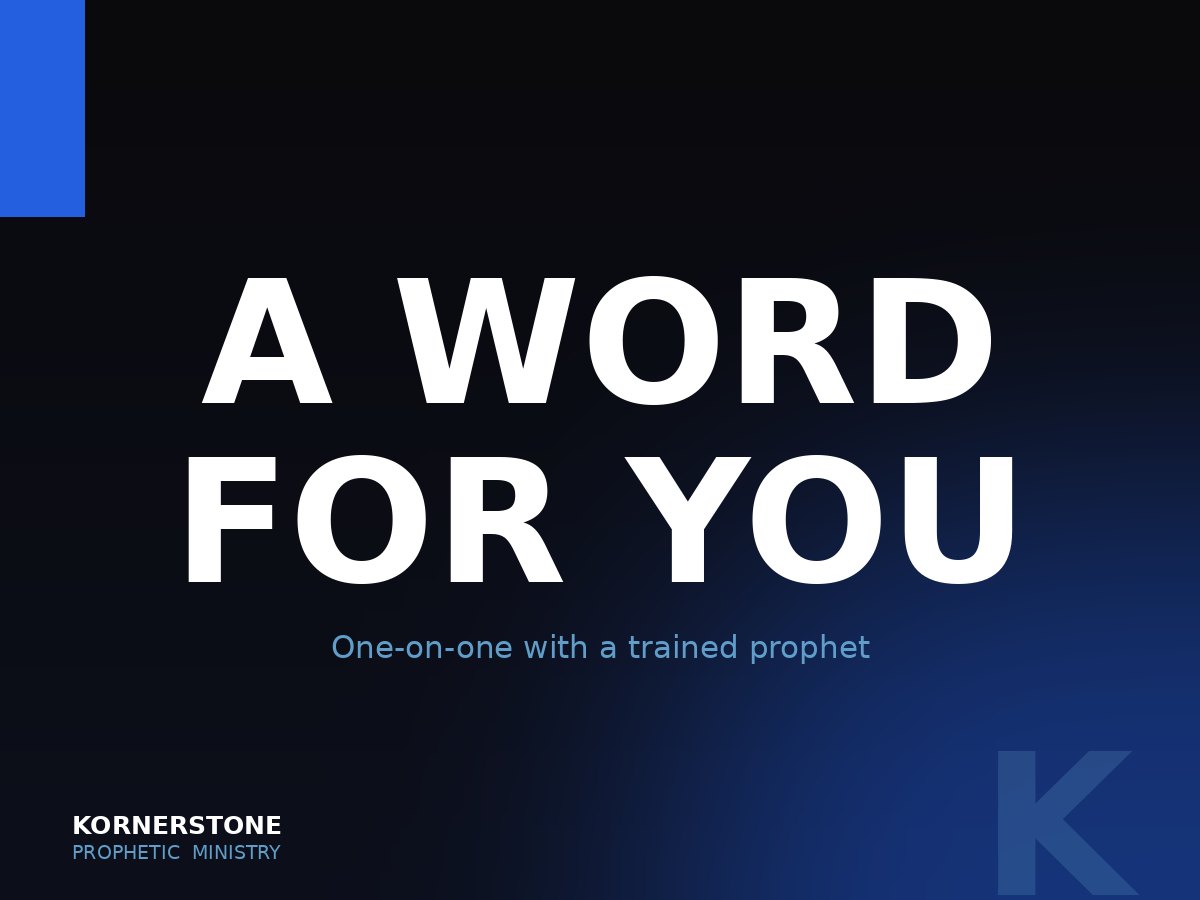 Prayer at Kornerstone Prophetic Ministry