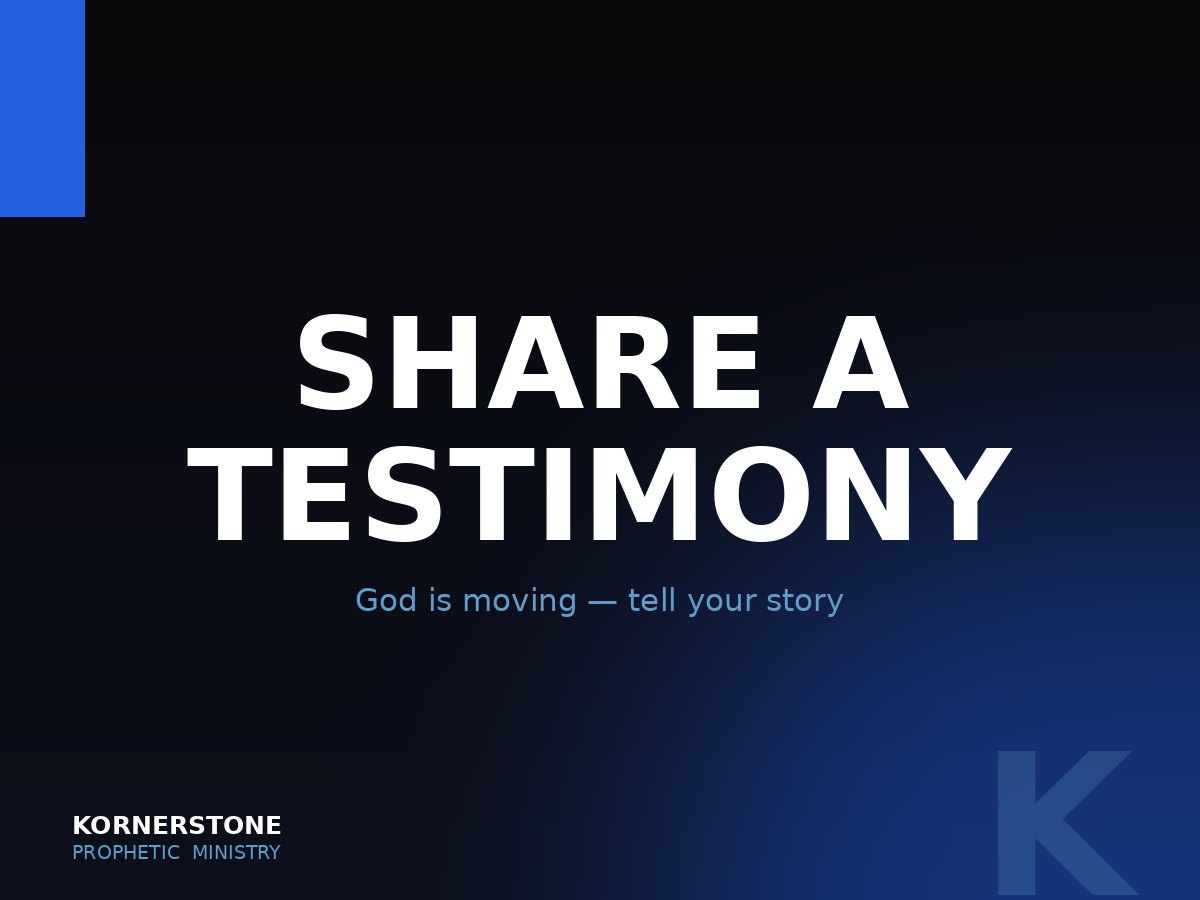 Share a Testimony