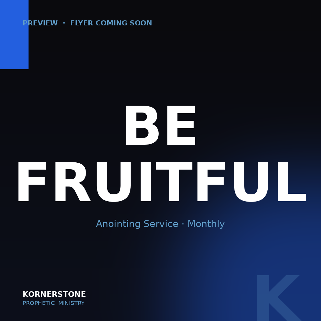 Be Fruitful